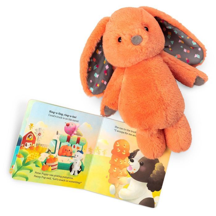 B. toys Board Book & Plush Set Happyhues - Coral Cutie | Target