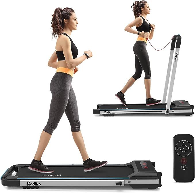 REDLIRO Under Desk Treadmill 2 in 1 Walking Pad, Portable, Folding, Electric, Motorized, Walking ... | Amazon (US)