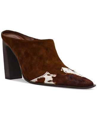 Women's Houston High-Heel Snip-Toe Western Mule Pumps | Macy's