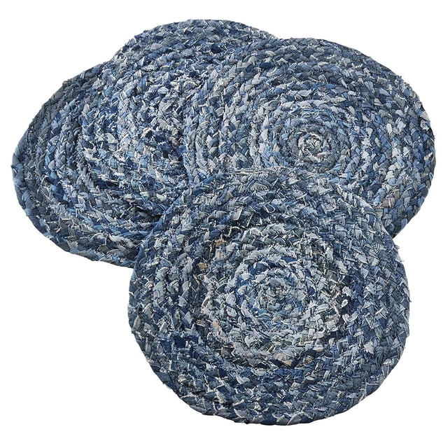 Fennco Styles GÃªnes Collection Chindi Placemats 15 Inch Round - Walmart.com | Walmart (US)
