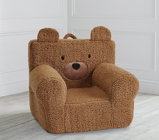 St. Jude Caramel Sherpa Bear Anywhere Chair® | Pottery Barn Kids
