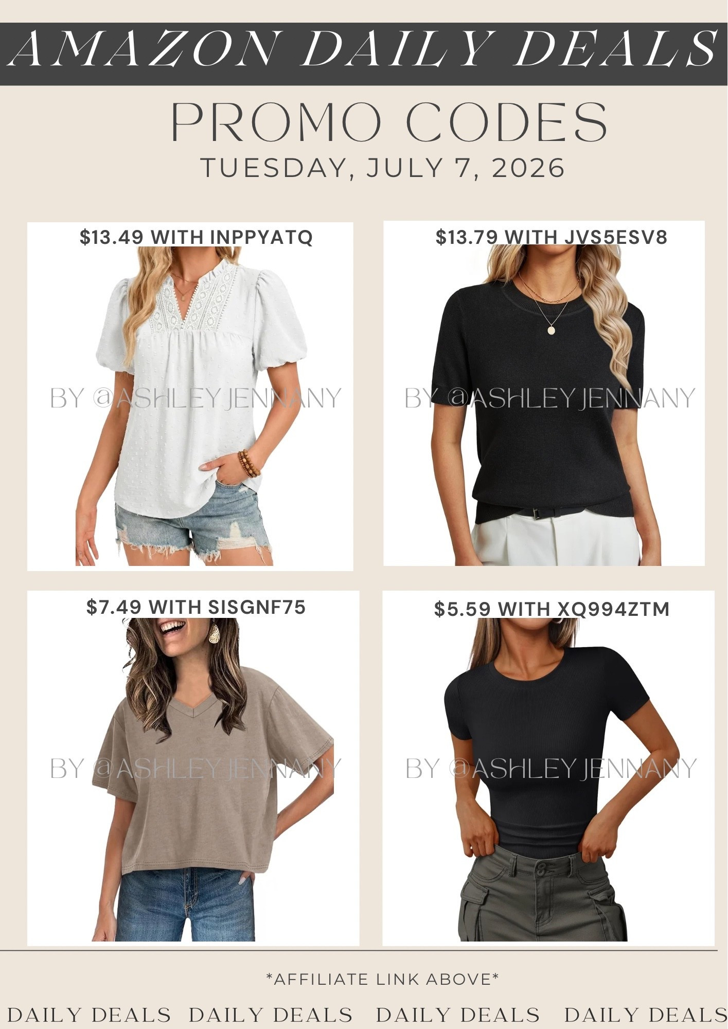 Amazon deals

#LTKSaleAlert #LTKMidsize #LTKootd