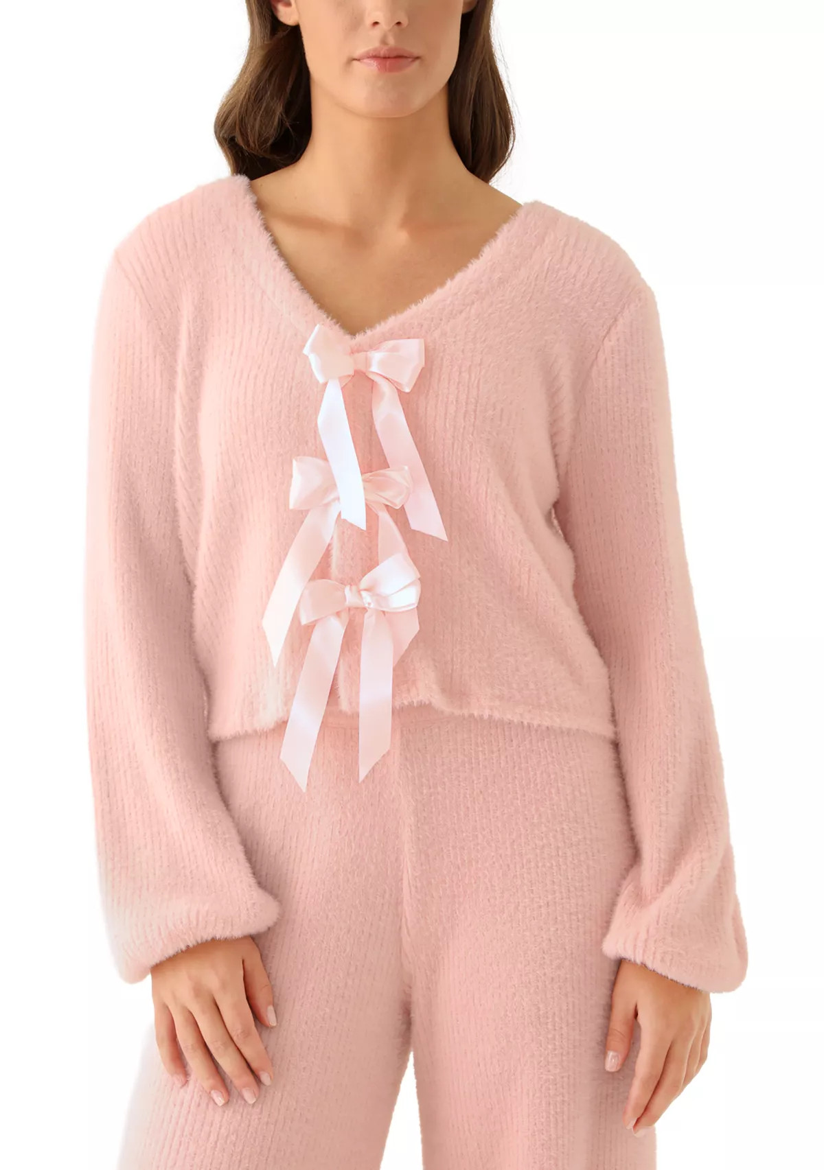 Oak & TrellisWomen's Tie Front Bow Top | Belk