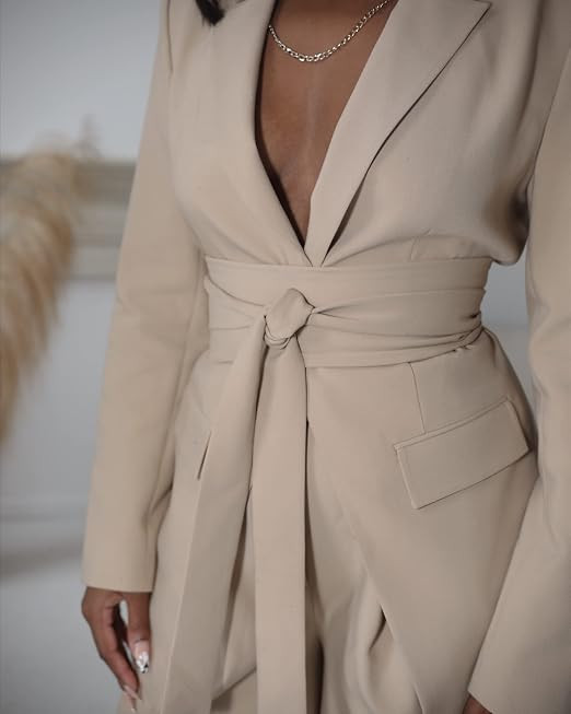The Drop Women's Travertine Belted Blazer by @idesign8 | Amazon (US)