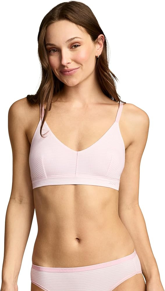 Jockey Women's Bra Organic Cotton Stretch Triangle Bralette | Amazon (US)