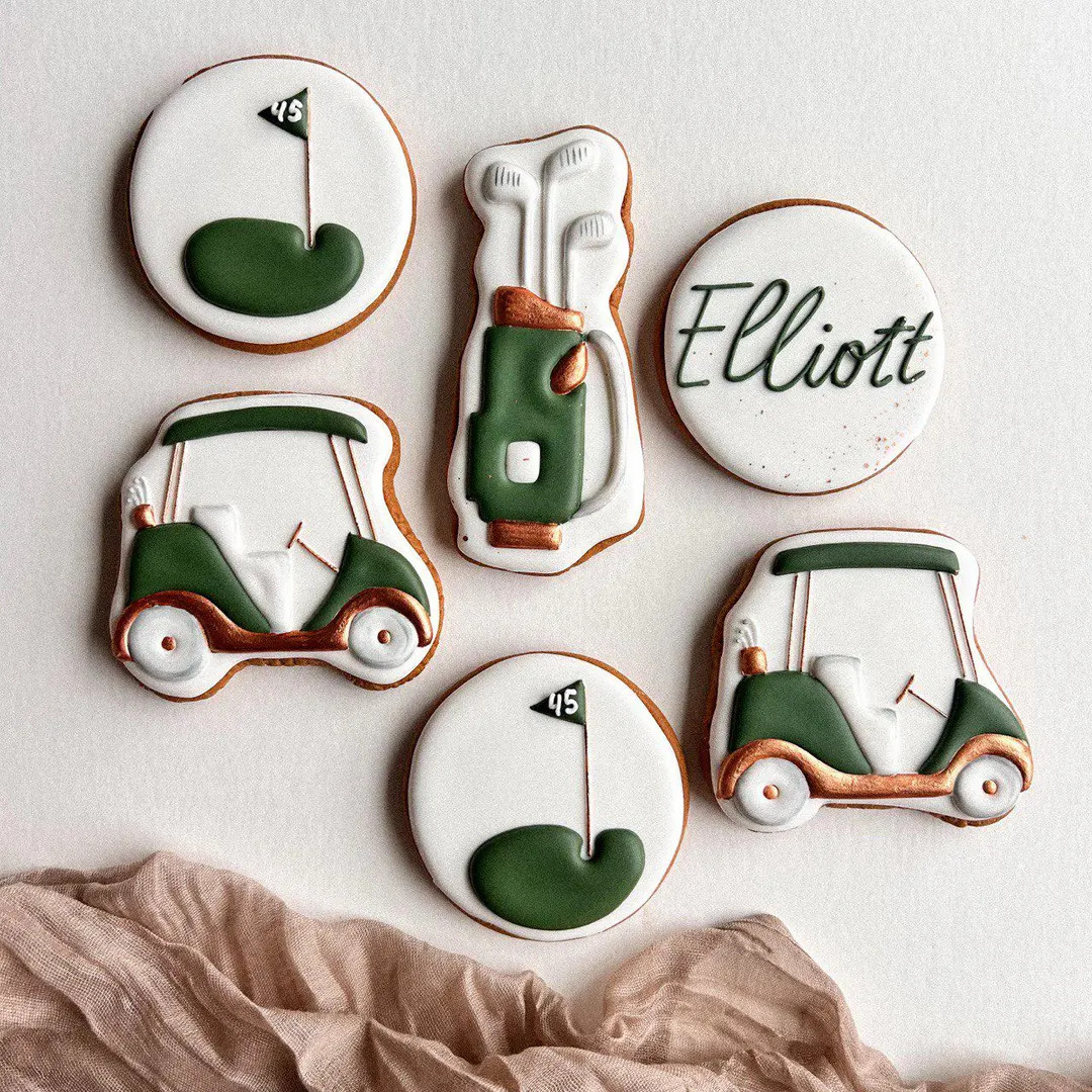 Golf Decorated Sugar Cookies Custom Royal Icing Golf Cookies Golf Party Treats & Golfer Gift | Etsy (Global)