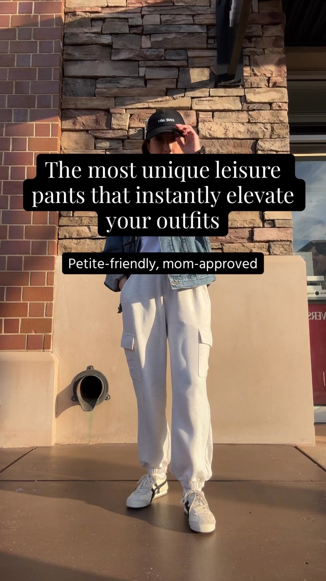 The most unique leisure pants. Instantly elevate athleisure and mom outfits. Also come in black. 

AGOLDE denim jacket xs (old)
Madewell tee xs (old)
Varley cargo pants xs 25" inseam
Onitsuka Tiger sneakers 4 mens
Fine Art hat (old)
Mansur Gavriel tote

Petite style, athleisure, spring outfits, mom style 

#LTKmomlife #LTKPetite #LTKootd