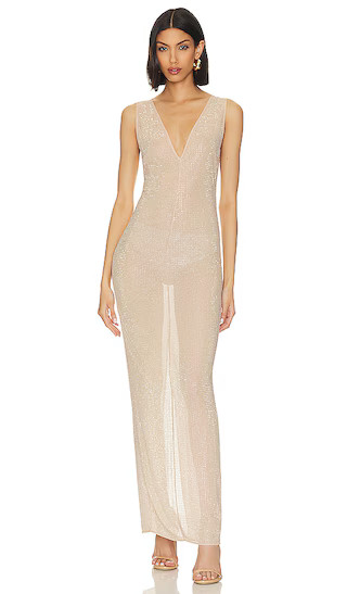 Audree Gown in Nude | Revolve Clothing (Global)