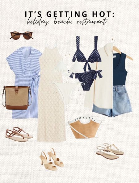 A few beach, holiday, sight seeing and beach restaurant styles. The bikini’s go fast so make sure to have a look if you’re looking for one. Read the size guide/size reviews to pick the right size.

Leave a 🖤 to favorite this post and come back later to shop

#wrap dress #crochet dress #beach dress #bikini #polka dot bikini #linen shirt #denim shorts #navy tank top

#LTKeurope #LTKSeasonal #LTKstyletip