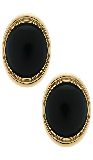 Salma Earring in Gold & Clear | Revolve Clothing (Global)