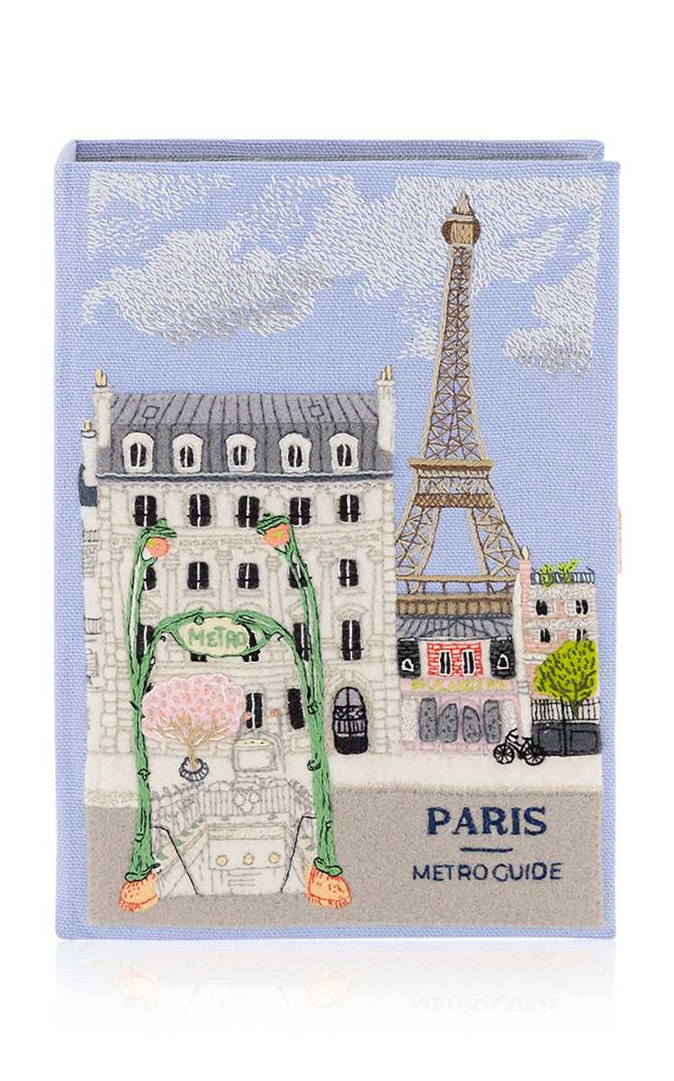 Paris Metro Guide Embroidered Clutch | Moda Operandi (Global)
