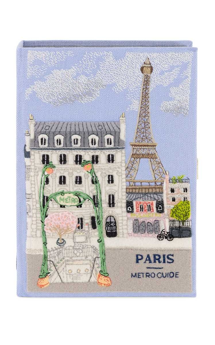 Paris Metro Guide Embroidered Clutch | Moda Operandi (Global)