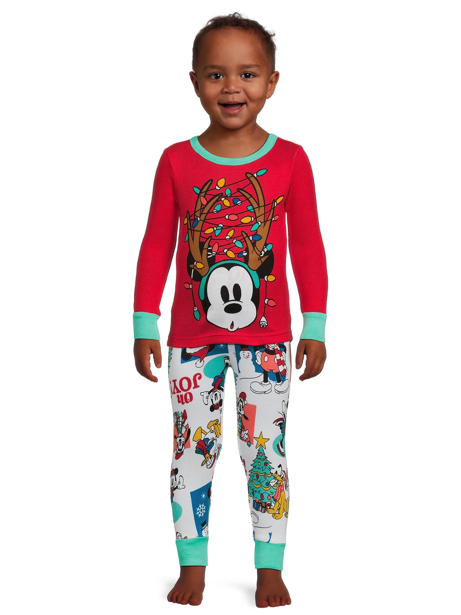 Christmas Character Toddler Snug Fit Pajama Set, 2-Piece, Sizes 12M-5T | Walmart (US)