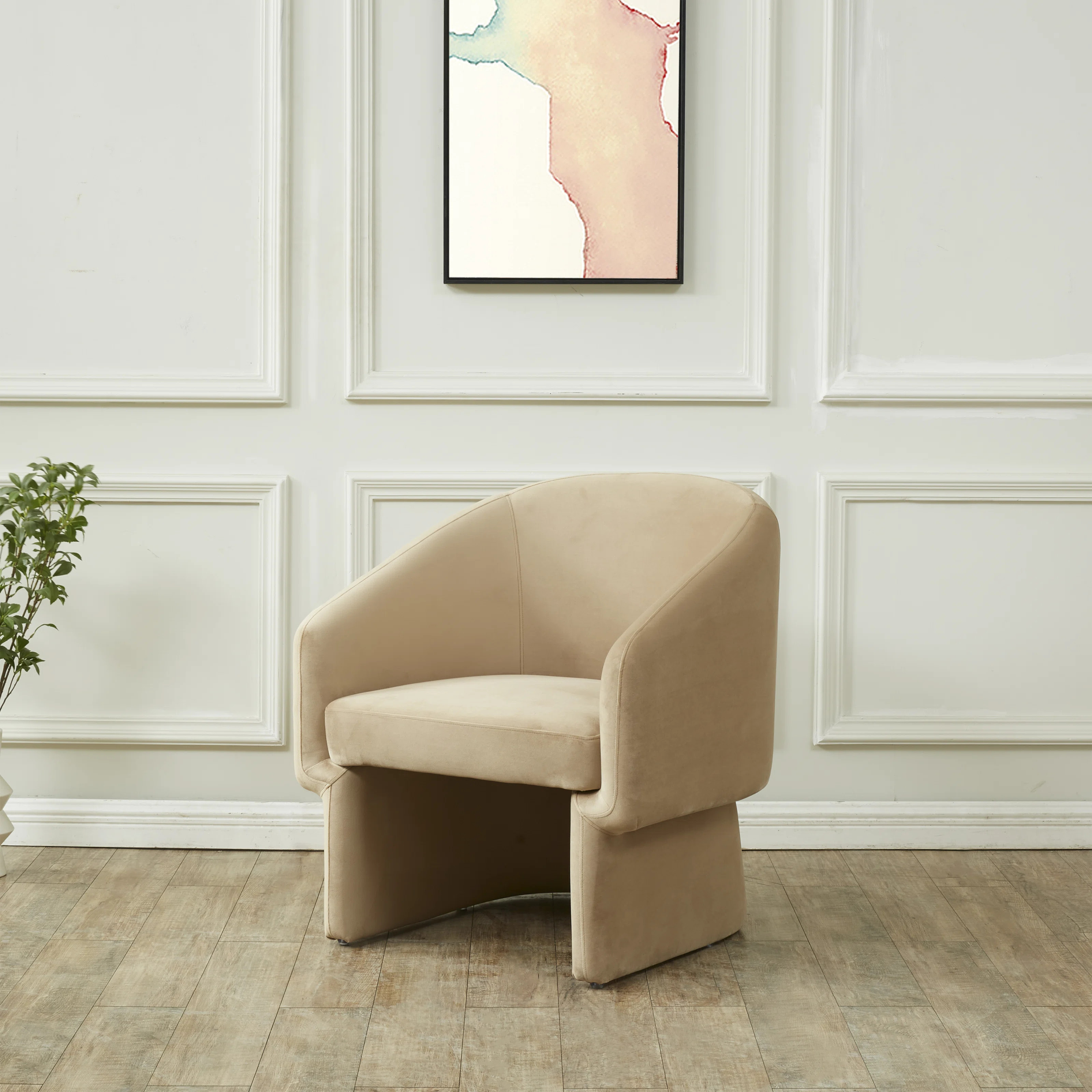 Mia Velvet Barrel Chair | Wayfair North America