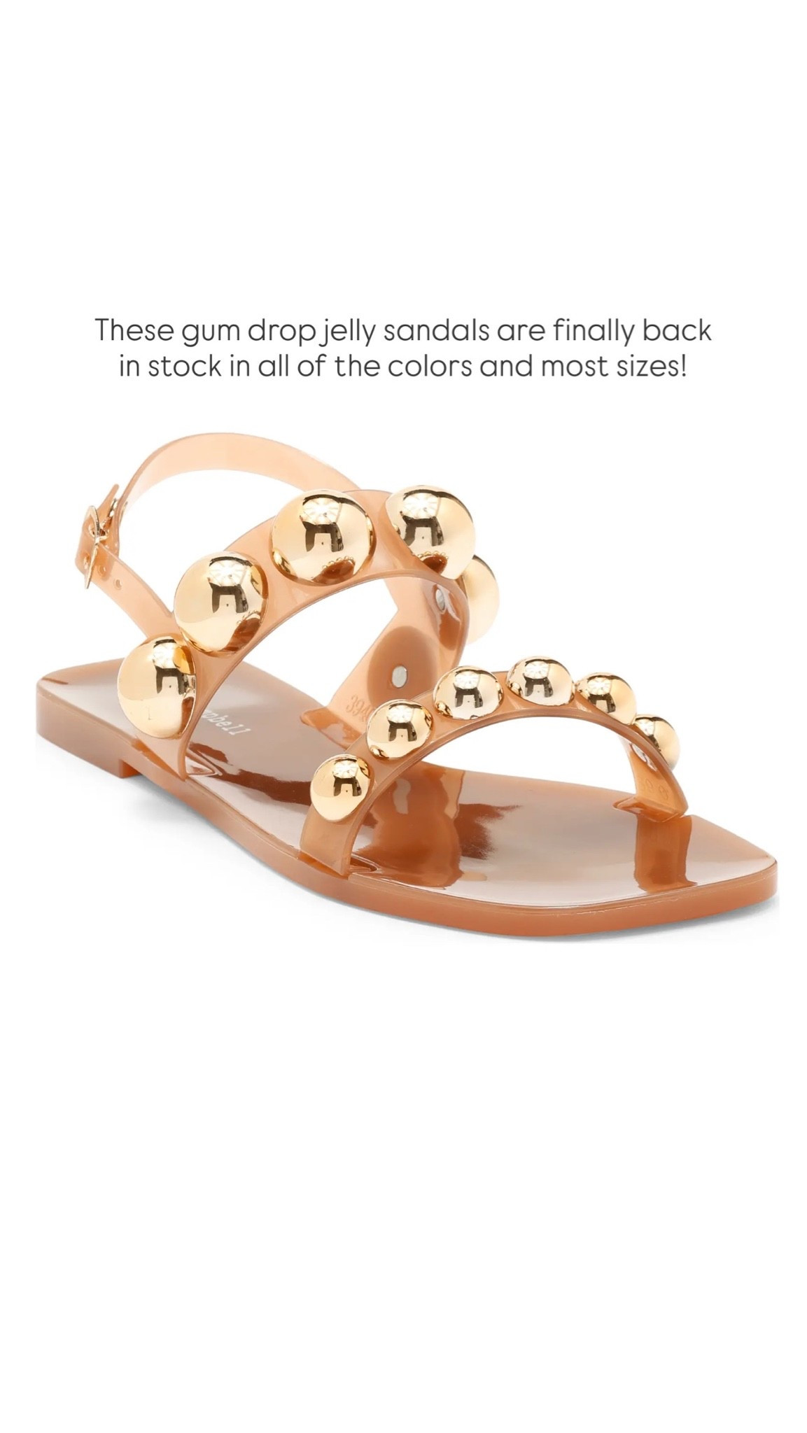 These gum drop jelly sandals are finally back in stock in all of the colors and most sizes!

#LTKootd #LTKdayinmylife #LTKSeasonal