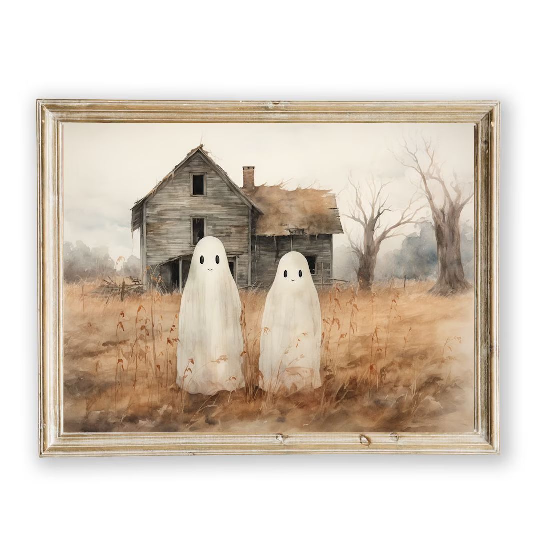 PRINTABLE Ghosts Halloween Wall Art Halloween Decor Cute - Etsy | Etsy (US)