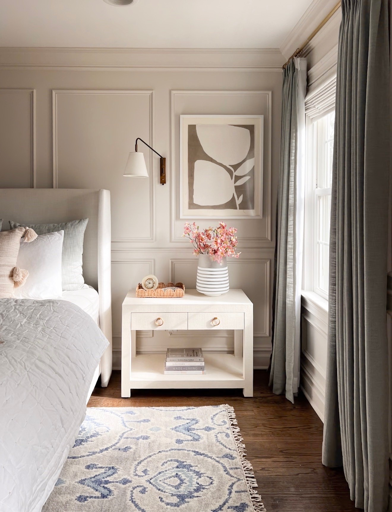 This nightstand combines style and practicality for a polished bedroom look. With its clean lines, subtle texture, and open shelf for storage or display, it keeps your essentials organized while adding a soft, layered touch. Pair it with a vase of flowers, books, or a lamp for a cozy, inviting bedside setup.

home decor, interior design, layered decor, stylish furniture, cozy living, bedroom accents, nightstand, storage solutions, modern interiors, neutral tones

#LTKHome #LTKSeasonal #LTKSaleAlert