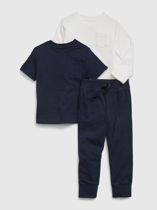 Toddler 100% Organic Cotton Mix & Match 3-Piece Outfit Set | Gap (US)