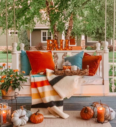Cozy Fall outdoor spaces with Pendleton Throws 

#LTKhome #LTKSeasonal #LTKstyletip