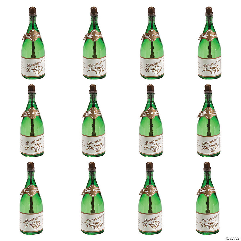 Mini Champagne Bubble Bottles - 12 Pc. | Oriental Trading Company