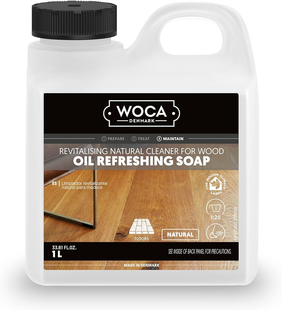 WOCA Denmark Oil Refreshing Soap Natural 1L, Concentrated Rejuvenator for Oiled or Waxed Wood. Fo... | Amazon (US)