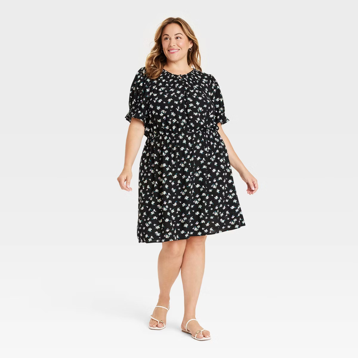 Women's Short Sleeve Mini A-Line Dress - Ava & Viv™ | Target