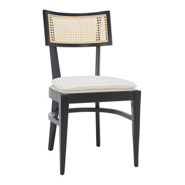 Galway Cane Dining Chair in Black by Safavieh | Homethreads