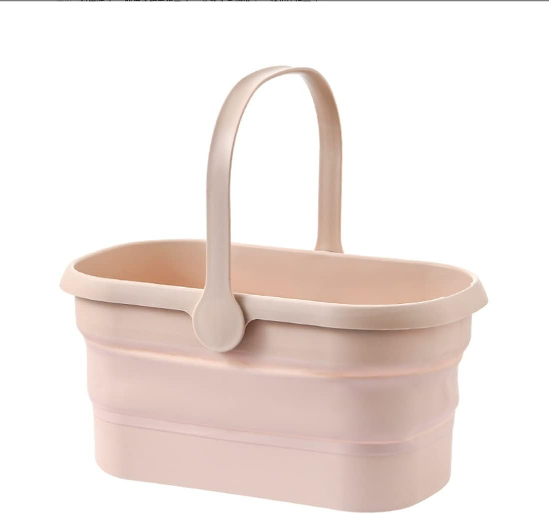 NEWCREATIVETOP Long Plastic Rectangular Handy Baskets / Mop Buckets (Collapsible Buckets 02-Brown... | Amazon (US)