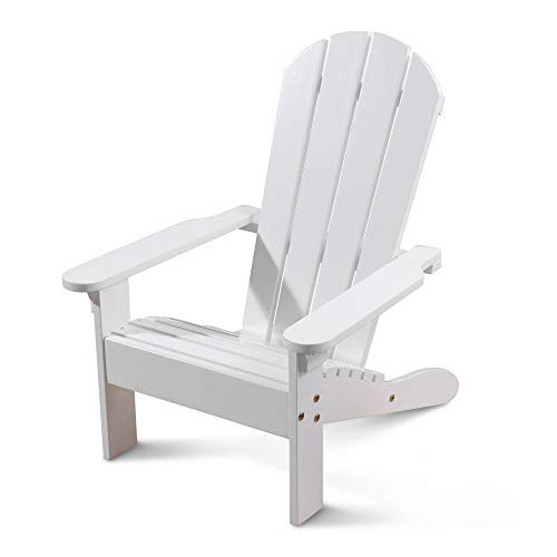 KidKraft Wooden Adirondack Children's Outdoor Chair, Kid's Patio Furniture, White, Gift for Ages 3-8 | Amazon (US)