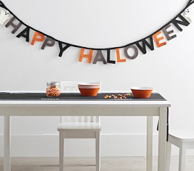 Happy Halloween Felt Garland | Pottery Barn Kids