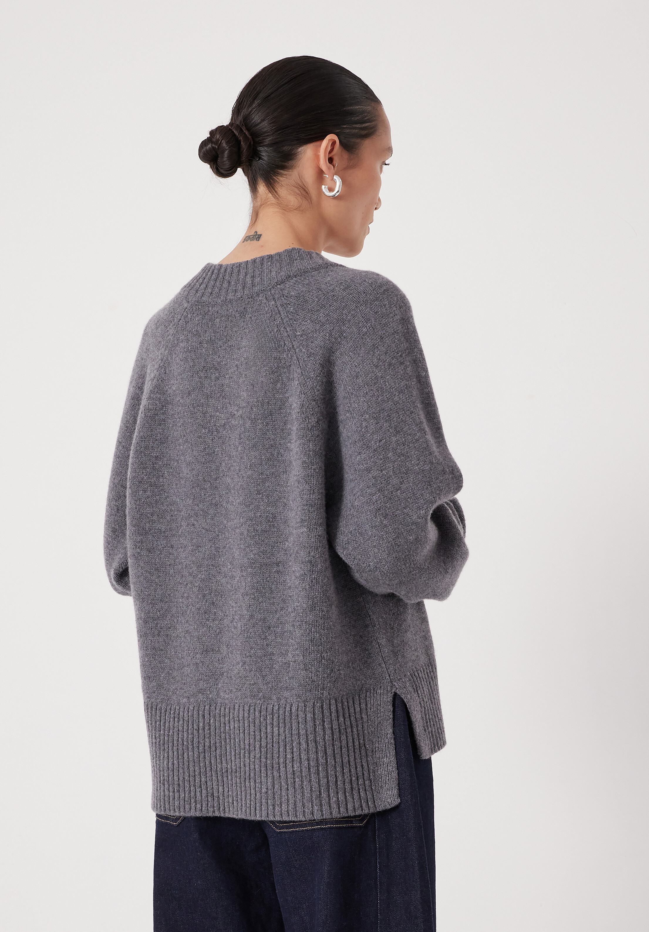 Erica Merino Wool V Neck Jumper | Hush UK