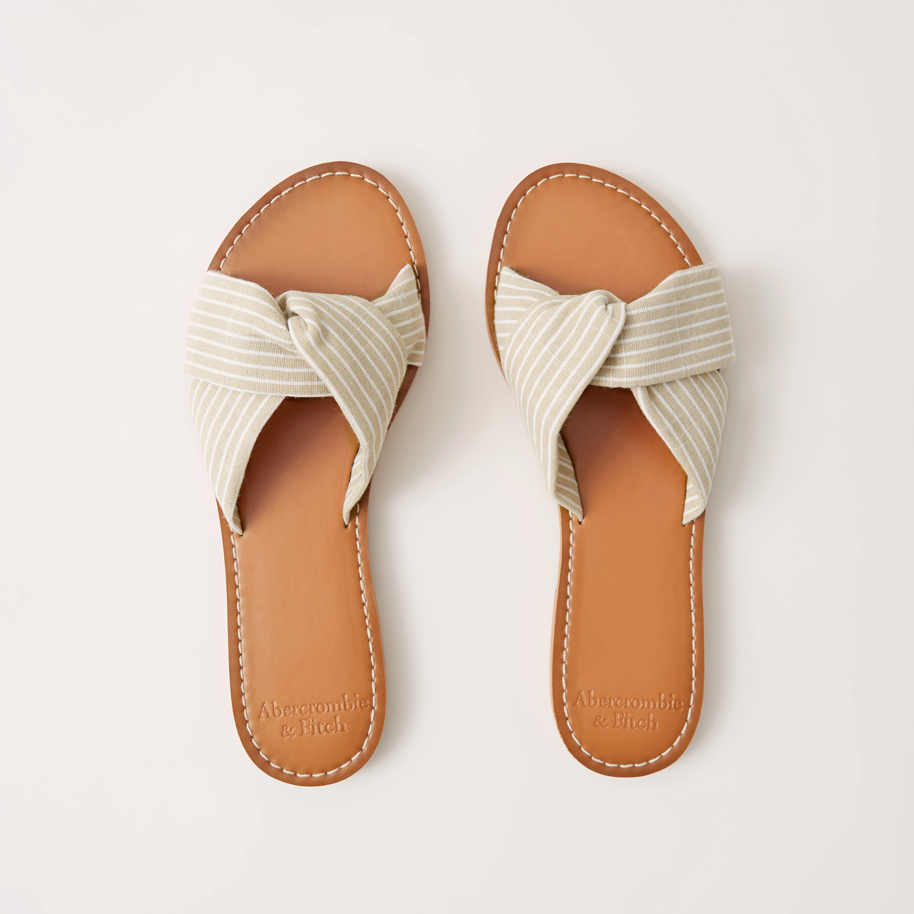 Women's Twist Strap Slides | Women's Shoes | Abercrombie.com | Abercrombie & Fitch (US)