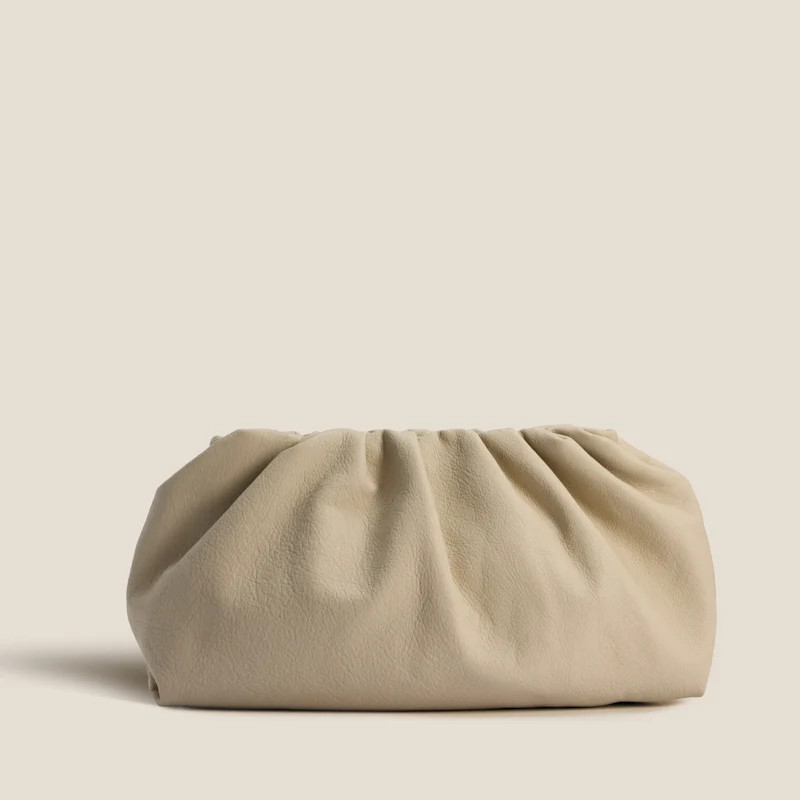 New Mochi Clutch - Leather Stone | Parker Thatch