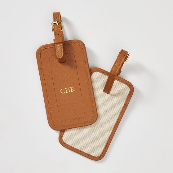Riviera Italian Canvas Luggage Tag | Mark and Graham