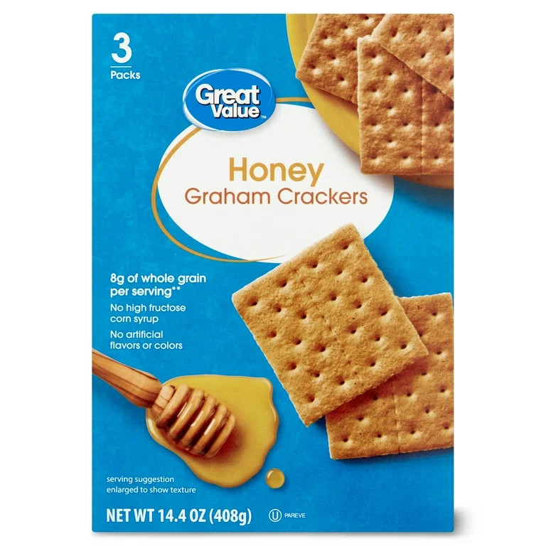 Great Value Honey Graham Crackers, 14.4 oz, 8 Count | Walmart (US)