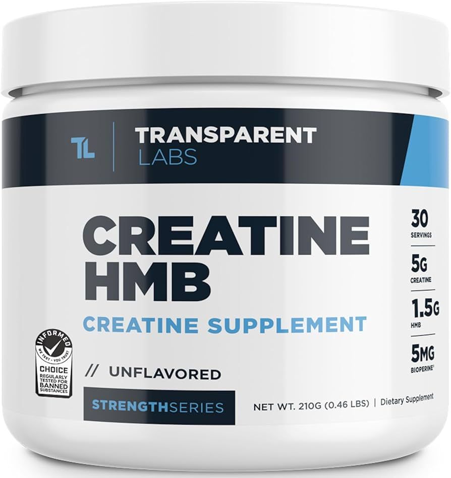 Transparent Labs Creatine HMB Sports Nutrition Bodybuilding Supplement - Creatine Monohydrate Pow... | Amazon (US)