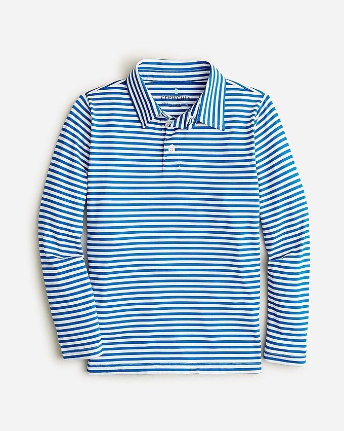 Kids' active long-sleeve polo shirt | J. Crew US