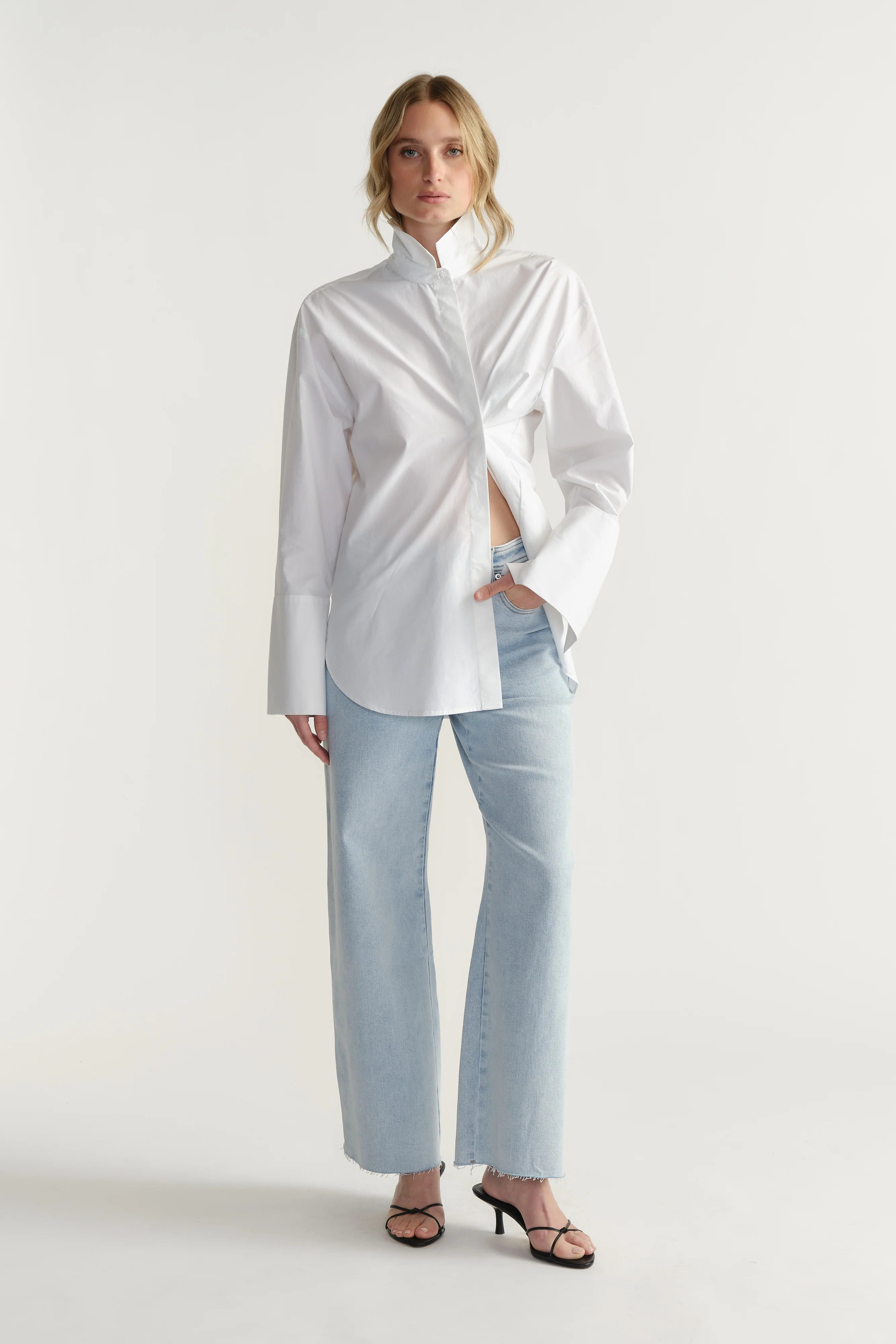 Tahni Wide Leg Jean - Orlando Blue | DECJUBA