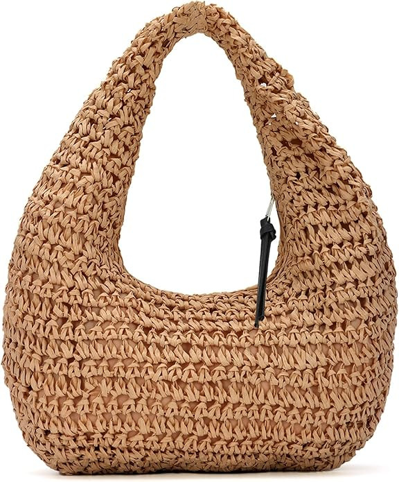 Emprier Straw Handbags for Women Summer Beach Woven Clutch Purses Raffia Vacation bags | Amazon (US)
