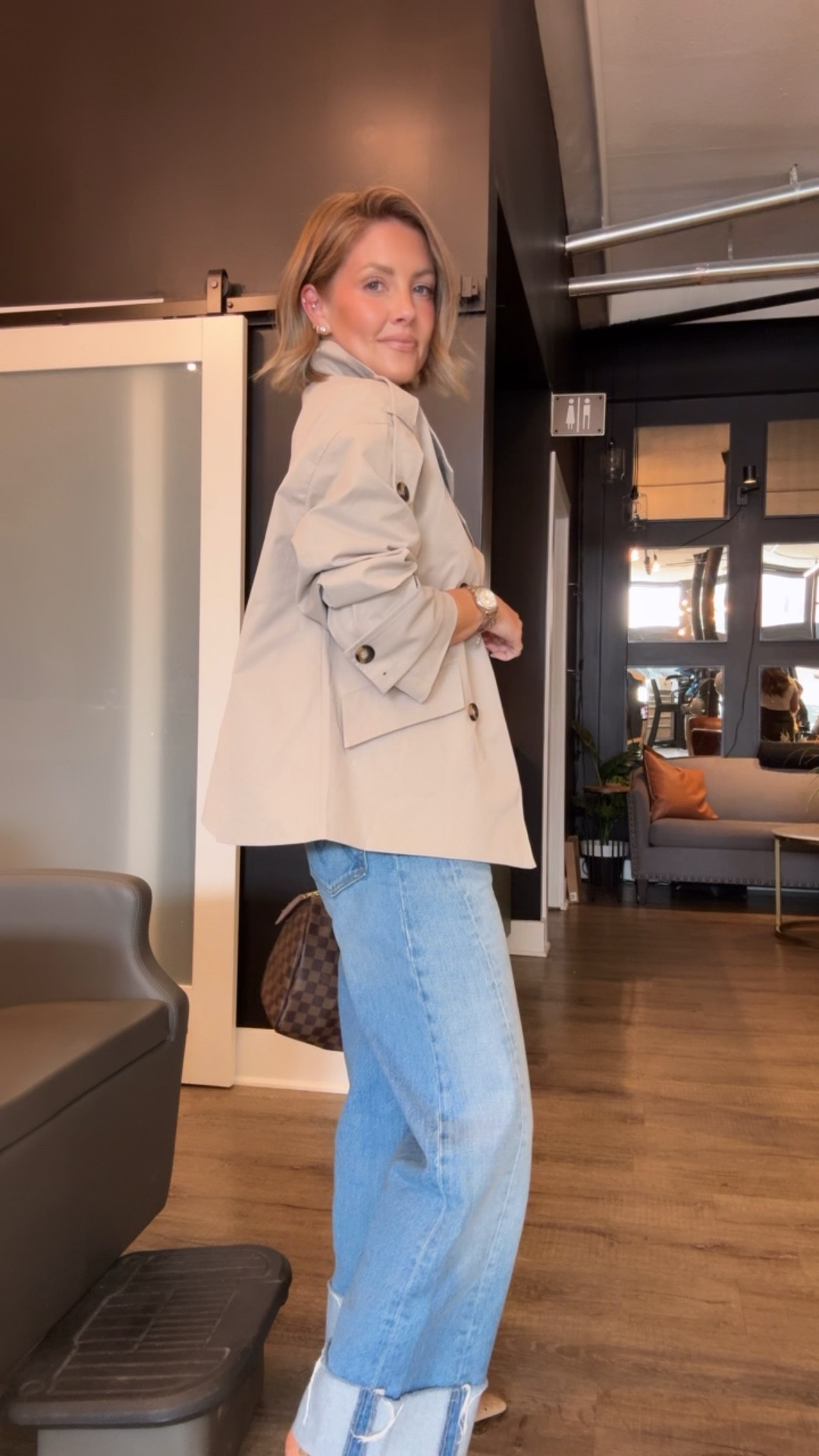 Small Amazon trench / XS Target tee / 24 jeans (run big)

#LTKootd #LTKOver40 #LTKPetite