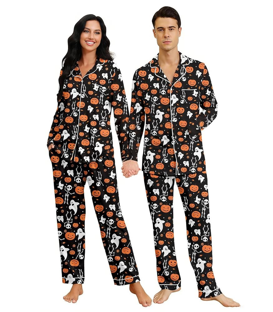 RAISEVERN Couples Christmas Matching Pajamas Set Women Men Xmas Pjs Soft Pyiama Set Long Sleeve L... | Amazon (US)