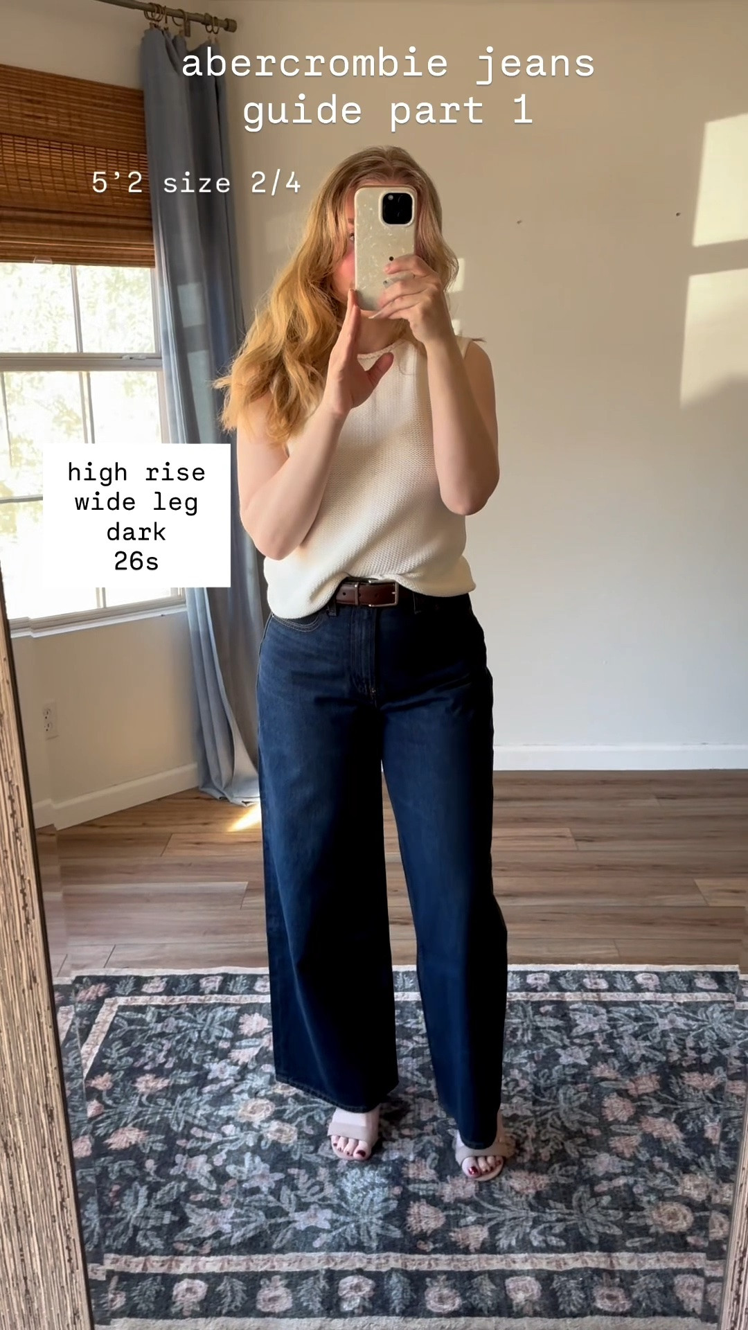 i tried on different @abercrombie abercrombie abercrombie jeans styles and was surprised by the styles i ended up loving the most!

all jeans are in my normal curve love 26 short, except the ankle straight jeans are in a 26 regular (i find the short too cropped for my liking) and the low rise ultra loose run big, size i sized down to a 25s

my body type: 5’2 ish pear shape. usually a 26 petite.

low rise ultra loose - an unexpected fav! flattering, fun and cool. runs big, so i immediately ordered a smaller size before they sold out.

high rise wide leg - love! chic & flattering. a lil more structured looking than the ultra loose. tts, maybe on the big side

high rise loose - my go to pair. i’ve had these for 3 years now. they are flattering + can be dressed up or down. tts

ultra high rise 90s straight - i’ve had these for 3+ years and i don’t wear them as much these days. the ultra high rise is starting to feel a little outdated and uncomfortable tbh. i do love them in the fall with a heeled bootie though! tts

high rise 90s straight - a little less intense of a high rise as the ultra high rise. i did love these, but not as much as the more relaxed fits. tts

mid rise 90s straight - my everyday pair! mid rise is my new standard! same fit as the ultra and high rise, but mid rise. they fit just below my belly button. i wear this pair of jeans allll the time. tts

high rise 90s relaxed - i personally only love these with a heeled shoe. otherwise, i feel a little sloppy. they aren’t baggy enough to look fun & cool like the low rise ultra loose, but they aren’t fitted and chic like the straight. however, with heels? obsessed! tts

high rise trouser jean - obsessed! perfect for work, going out and casual chic outfits. these run a tiny bit big, but i also think having a little room adds to the style. 

ultra high rise ankle straight - i used to love this fit, but i rarely wear them now. they give me
skinny jeans vibes, which is fine. tts.

#LTKSaleAlert #LTKSeasonal #LTKootd