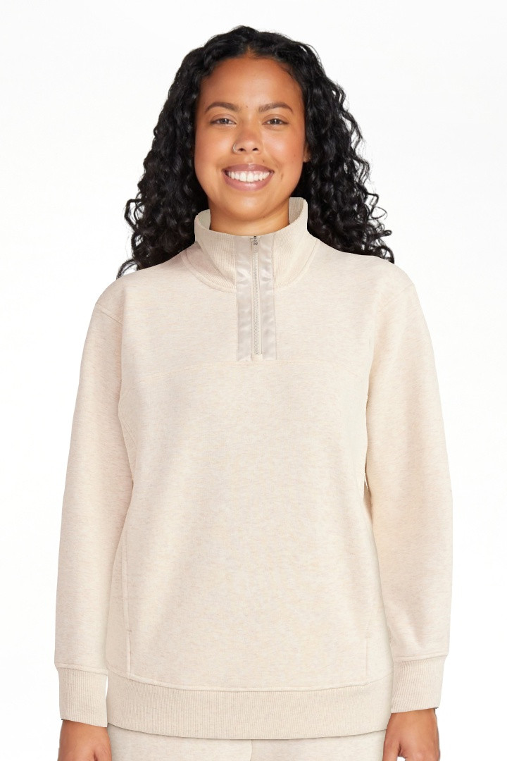 Avia Women's and Women's Plus Fleece Quarter Zip Pullover, Sizes XS-4X | Walmart (US)