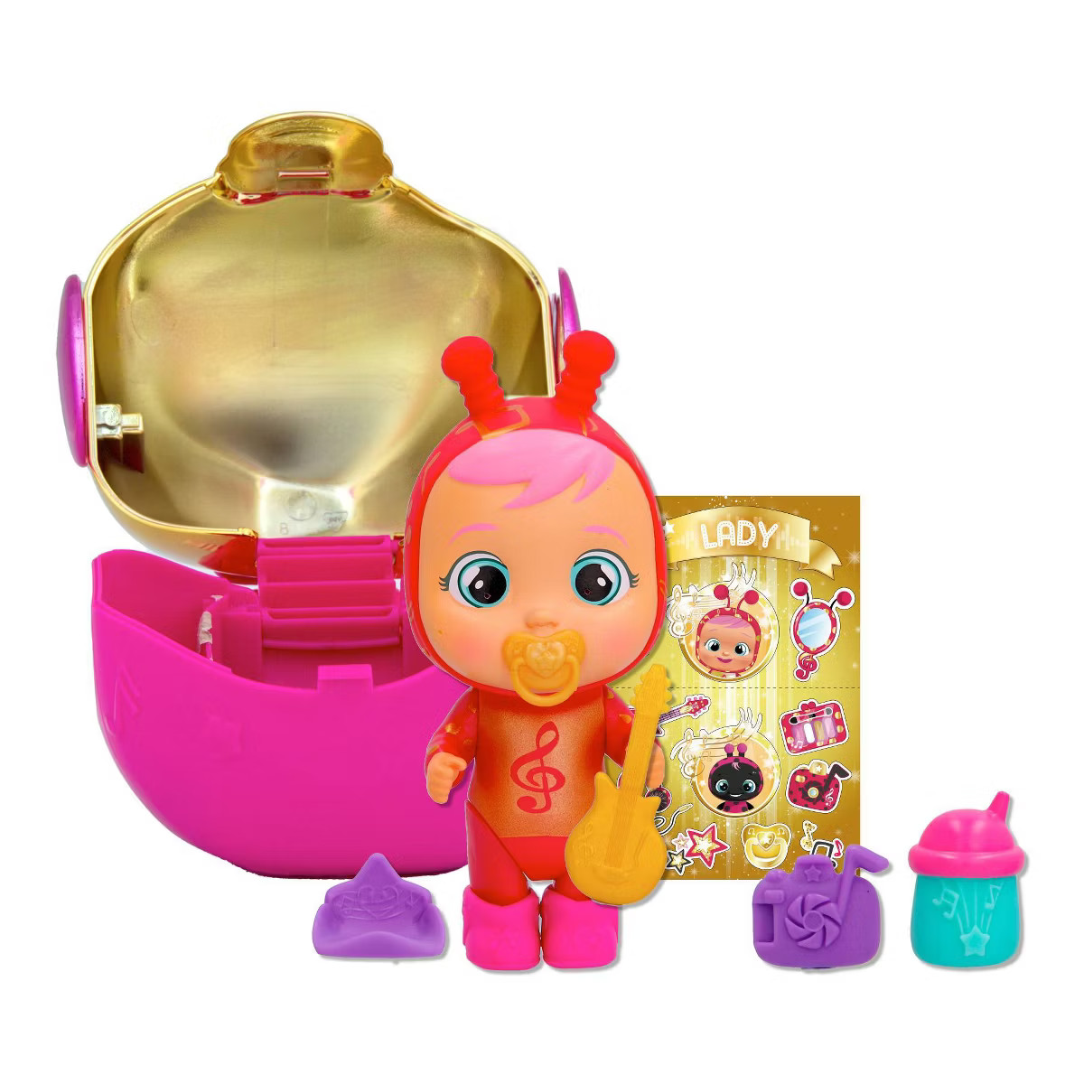 Cry Babies Magic Tears Music Metallic Gold Edition Baby Figure Included | Target