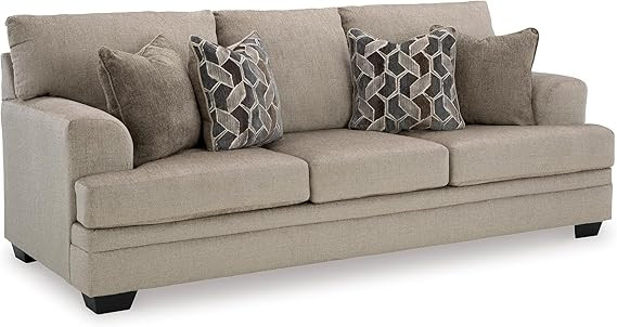 Signature Design by Ashley Stonemeade Casual Sofa with Reversible Cushion and 4 Toss Pillows, Lig... | Amazon (US)