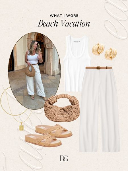 What I wore: Beach vacation〰️  Vacation outfits, resort wear, resort wear 2024, resortwear, vacation accessories, resort wear accessories, trendy sunglasses, designer sunglasses, beach sandals, vacation sandals, vacation shoes, casual dinner outfit

#LTKtravel #LTKstyletip