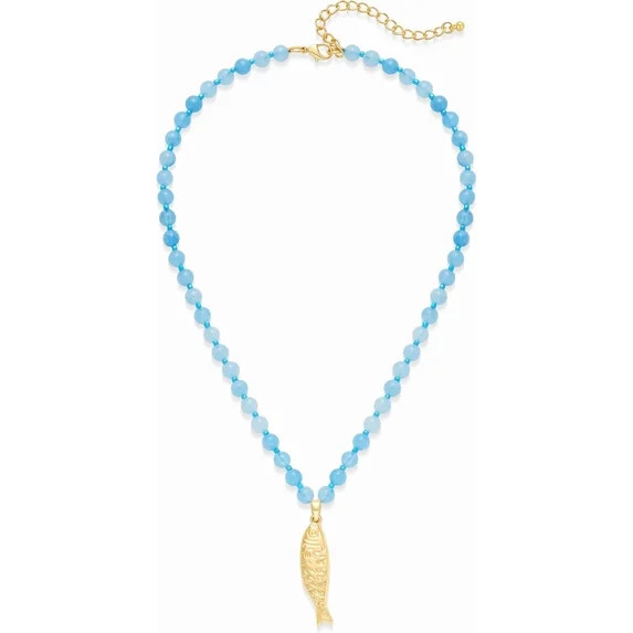 Faty-T Fish Necklace for Women Gold Plated Fish Pendant Adjustable Necklace Bohemian Beach Jewelr... | Walmart (US)