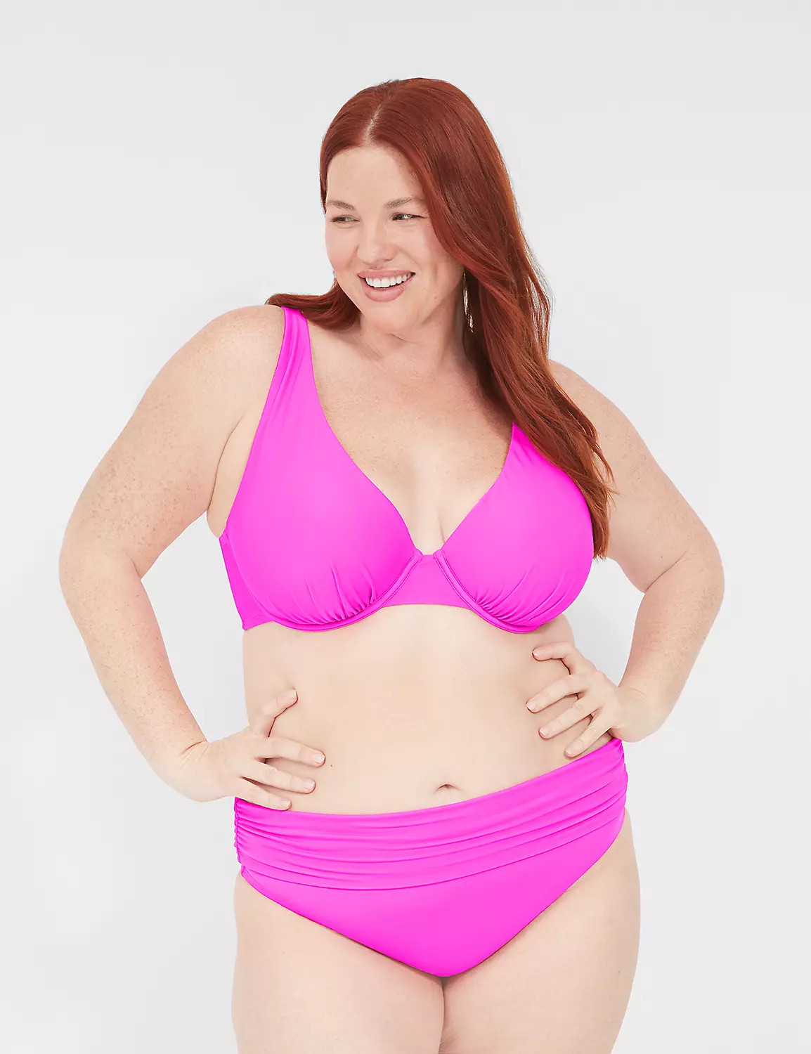 Foldover-Waist Swim Brief | LaneBryant | Lane Bryant (US)