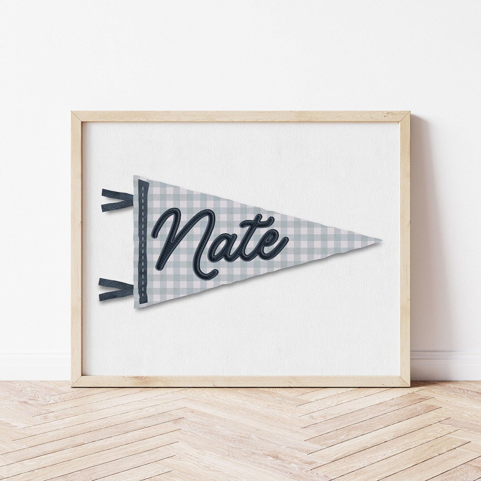 Custom Name Pennant Flag Personalized Pennant Banner Baby Shower Birthday Gift Boho Boys Room Dec... | Etsy (US)