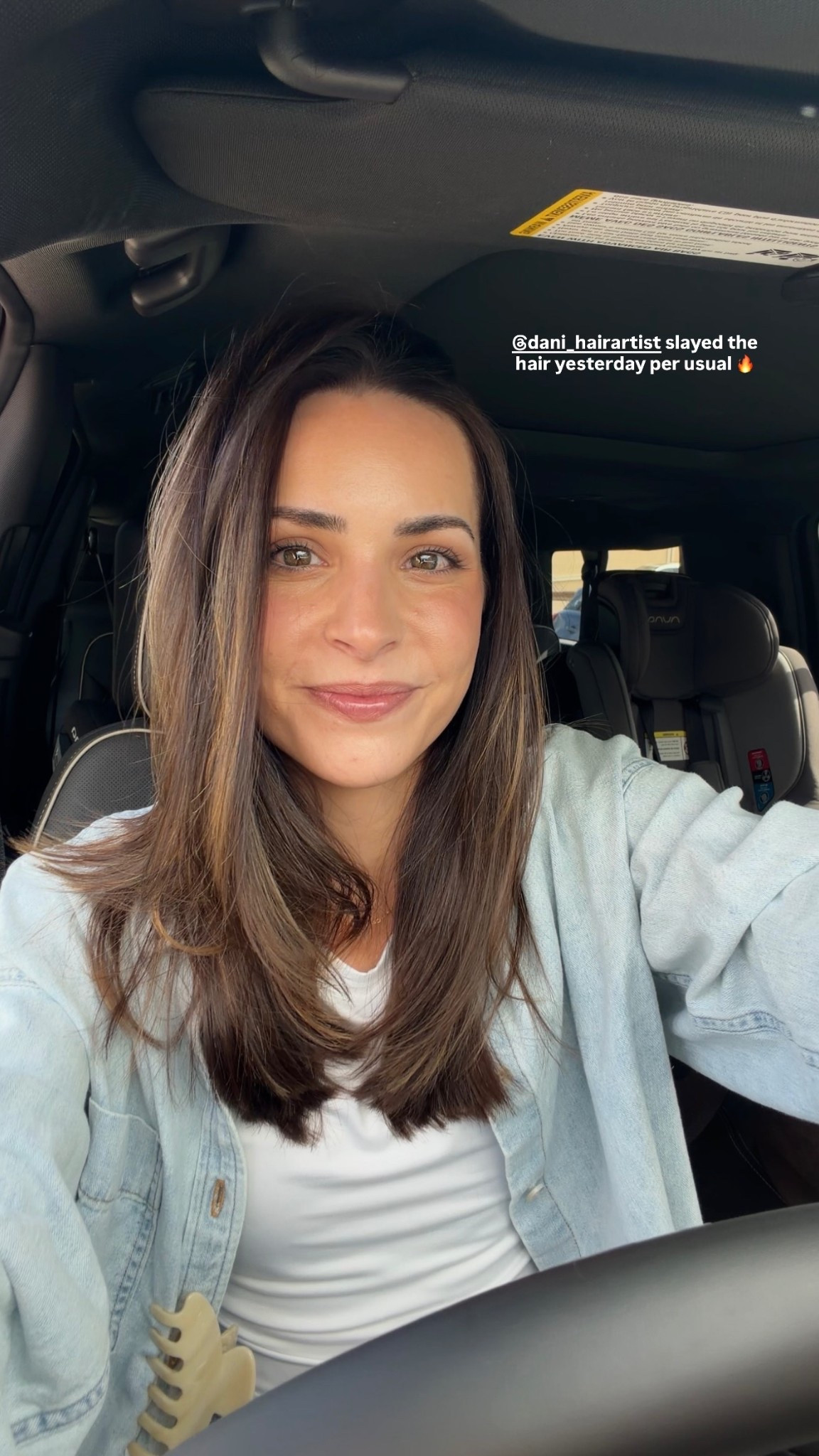 @dani_hairartist slayed the hair yesterday per usual 🔥